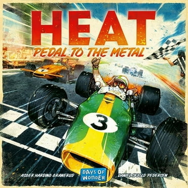 Heat: Pedal to The Metal Family Racing Board Game for Ages 10 , from Asmodee