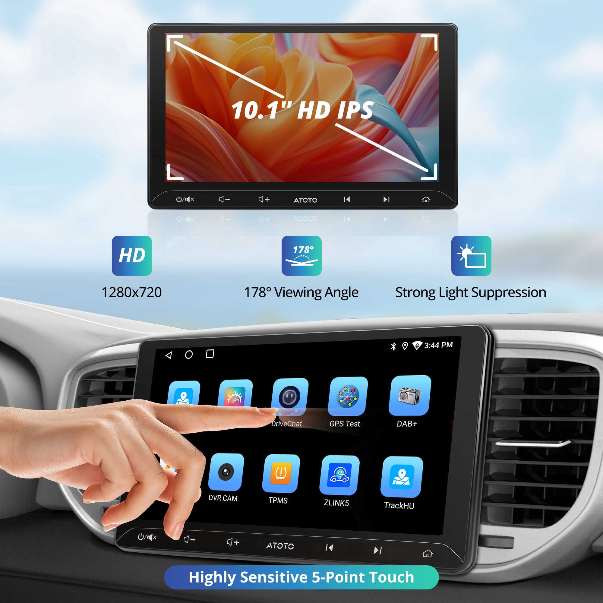 ATOTO F7WE 9inch Touchscreen Car Stereo with Wireless Carplay