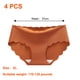 thumbnail image 2 of 4 piezas de ropa interior elástica de seda de hielo invisible sin costuras para mujer, de seda de hielo, sin dejar huellas, de una pieza, de algodón puro, parte inferior de la entrepierna, 2 of 5