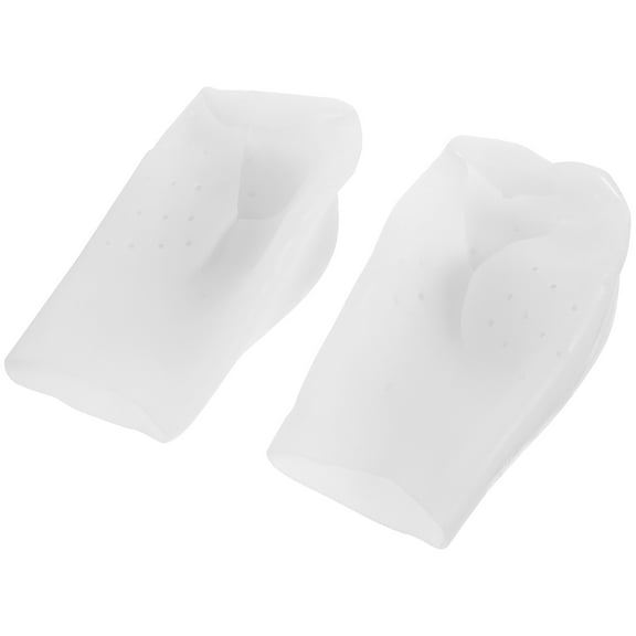 Mobestech Invisible Heel Height Insoles White Silicone Shoe Pads for Most Shoes