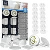 Magnetic Storage Cabinet Lock for Child and Baby Safety to use in kitchen and children's room with Plug Covers that make your home safer