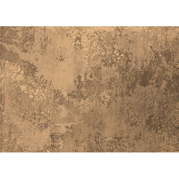 Ahgly Company Indoor Rectangle Oriental Brown Industrial Area Rugs, 7' x 9'
