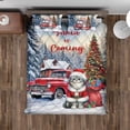 thumbnail image 4 of Santa is Coming American Shorthair Merry Christmas Xmas Noel Truck Tree Quilt Bedding Set Cat Lover Kitten Owner Gifts 1 Blanket Bed Cover 2 Pillowcases - 02023, 4 of 5