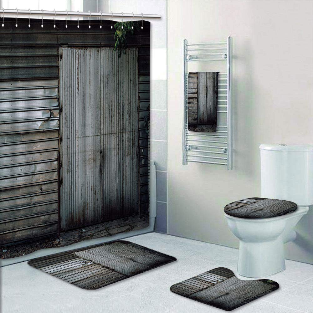 PRTAU Obsolete Zinc Plated Steel Door Padlock Locked Gate Warehouse 5