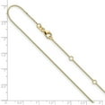 thumbnail image 2 of 14k Solid Yellow Gold .7mm Box 1in+1inch Adjustable Chain Necklace 18 Inch Chain Necklace for Women and Men, 2 of 2