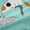 Teal Orange Grey, variant on Castle Fairy Animal Cats Black Out Curtains,Teal Orange Curtains Pack of 2 (42x63 Each)