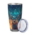 thumbnail image 2 of Salouo Celestial Stag Cosmic Glow Print 20oz Tumbler with Lid,Stainless Steel Vacuum Insulated Tumbler Durable Insulated Coffee Mug Thermal Cup with Splash Proof Sliding Lid-Without Straw, 2 of 8