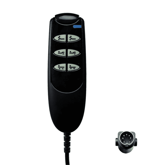 6 Button 7 Pin Remote Hand Control Pendant compatible with Electric Hospital Beds Models 15033 and 15235