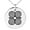 Silver, variant on Stainless Steel Aztec Strength Rune Engraved Small Medallion Circle Charm Pendant Necklace