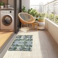 thumbnail image 4 of Yayeee Doormat for Inside 20"x32" Absorbent Low-Profile Washable Non-Slip Rubber Backed Entryway Rug, Blue Blossom, 4 of 8