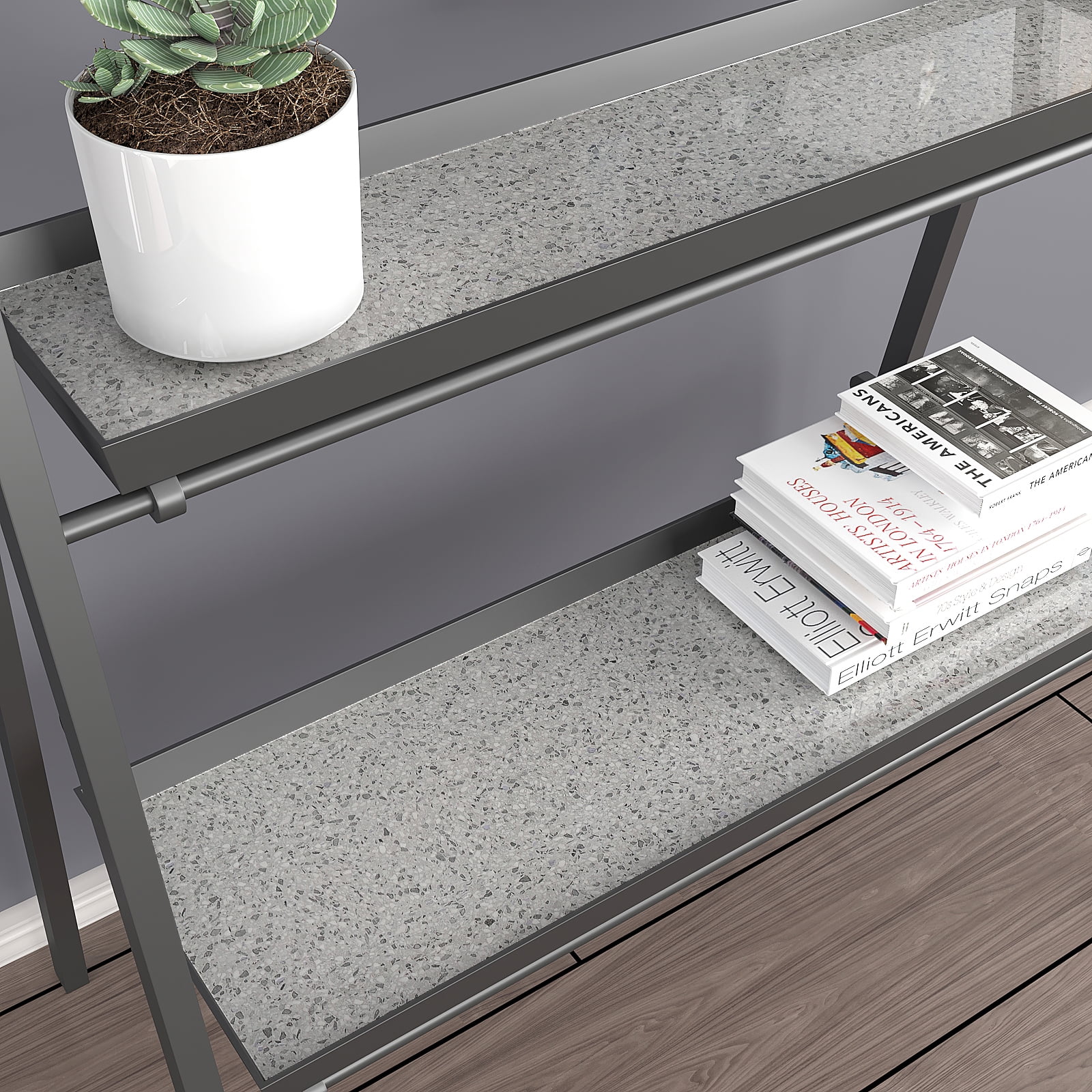 VEELIKE Grey Granite Contact Paper for Countertops Peel and Stick Waterproof Self Adhesive Removable Wallpaper Mable Peel and Stick Countertops Vinyl for Kitchen Bathroom Cabinets Liners 15.7''x354''