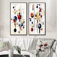 thumbnail image 1 of Designart "Unveiling Secrets Minimalist Geometry I" Modern Geometric Framed Wall Art Set Of 2 - Modern White Gallery Wall Frame Set For Home Decor, 1 of 6