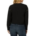 thumbnail image 4 of Rock & Republic Womens Grommet Crew Neck Sweatshirt, 4 of 4