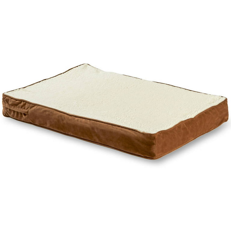 Happy Hounds Oscar Sherpa Orthopedic Dog Bed Latte Large 48 x