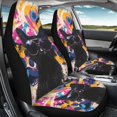 thumbnail image 4 of XYZCANDO Waterproof Car Front Seat Covers Van Sedan SUV, Breathable Anti-Scratch Auto Seat Covers 2 pcs Polyester Colorful Cat Pattern Design, 4 of 10