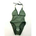 thumbnail image 6 of new Mosmann women swimwear swimming suit 1 pc halter Yasmin green sz XS $78, 6 of 11