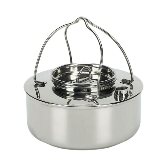 Hervidor de Agua Ligero para Acampar Zulema Tetera al Aire Libre Acero Inoxidable