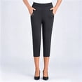 thumbnail image 2 of Capri Pants for Women High Waist Stretch Pull on Golf Capris Dressy Casual Work Pant with Pockets, 2 of 5