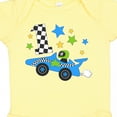thumbnail image 4 of Inktastic Happy 1st Birthday Blue Racing Car Boys or Girls Baby Bodysuit, 4 of 5