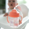 thumbnail image 5 of Dr. Brown's Milestones Baby's First Straw Cup with Weighted Straw, 9oz, Coral/Olive, 6m+, 2 Pack, 5 of 21