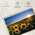thumbnail image 6 of Elephant Stock Sunflower Field Sunrise Wall Art - Horizontal Canvas Wall Art - Living Room Wall Decor - Nature Canvas - Beige And Gold Decor - 45" x 30", 6 of 8
