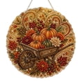 thumbnail image 3 of Kbndieu Fall Hanging Decorations for Home Diamond Art Painting Kits for Adults Beginner, Thanksgiving Autumn Harvest Special Shaped Pearl Painting Kits Gifts for Home Door Wall Decor, 3 of 4