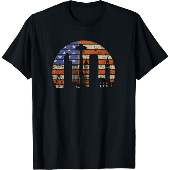 Seattle Gifts Space Needle Souvenirs Apparel USA America T-Shirt