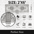 thumbnail image 3 of Runner Rugs for Hallway, 2x6 Washable Soft Non Slip Floor Rugs for Kitchen, Modern Mat for Living Room Bedroom Entryway White & Gray, 3 of 7