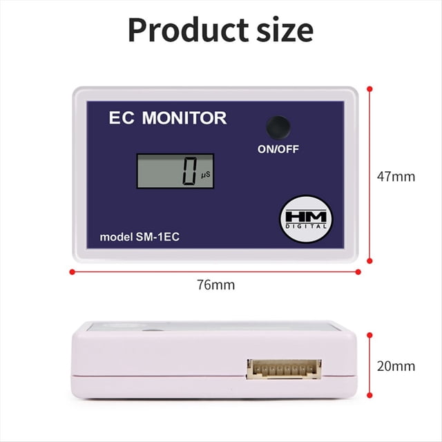 Probador de Calidad del Agua Digital en Línea, Medidor LCD de TDS/EC, Detección de Us/PPM, Detector de EC, Prueba de Entrada y Salida para Laboratorio de Piscinas