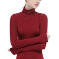 thumbnail image 2 of Sunloudy Women Base Pullover,Long Sleeve Modal Turtleneck Tops,Soft Stretchy Slim Base Layer Shirts, 2 of 8