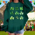 thumbnail image 2 of Toddler Cute Sweatshirts For Girls Crew Neck Clover Print Casual Pullover Hoodie Soft School Loose Fall Fashion Outfits Size 3-4T, 2 of 5