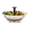 thumbnail image 1 of Starfrit Stainless Steel Vegetable Steamer, Fits Pots up to 9", Foldable Design, Extendable Handle, Removable Handle, Silicone feet, Dishwasher Safe, 1 of 8