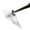 Silver, variant on Triangle Hoe Garden Tool - Heavy Duty Soil Turning Plow with Hardened Steel Blade, Ergonomic Handle for Weeding, Planting & Soil Leveling