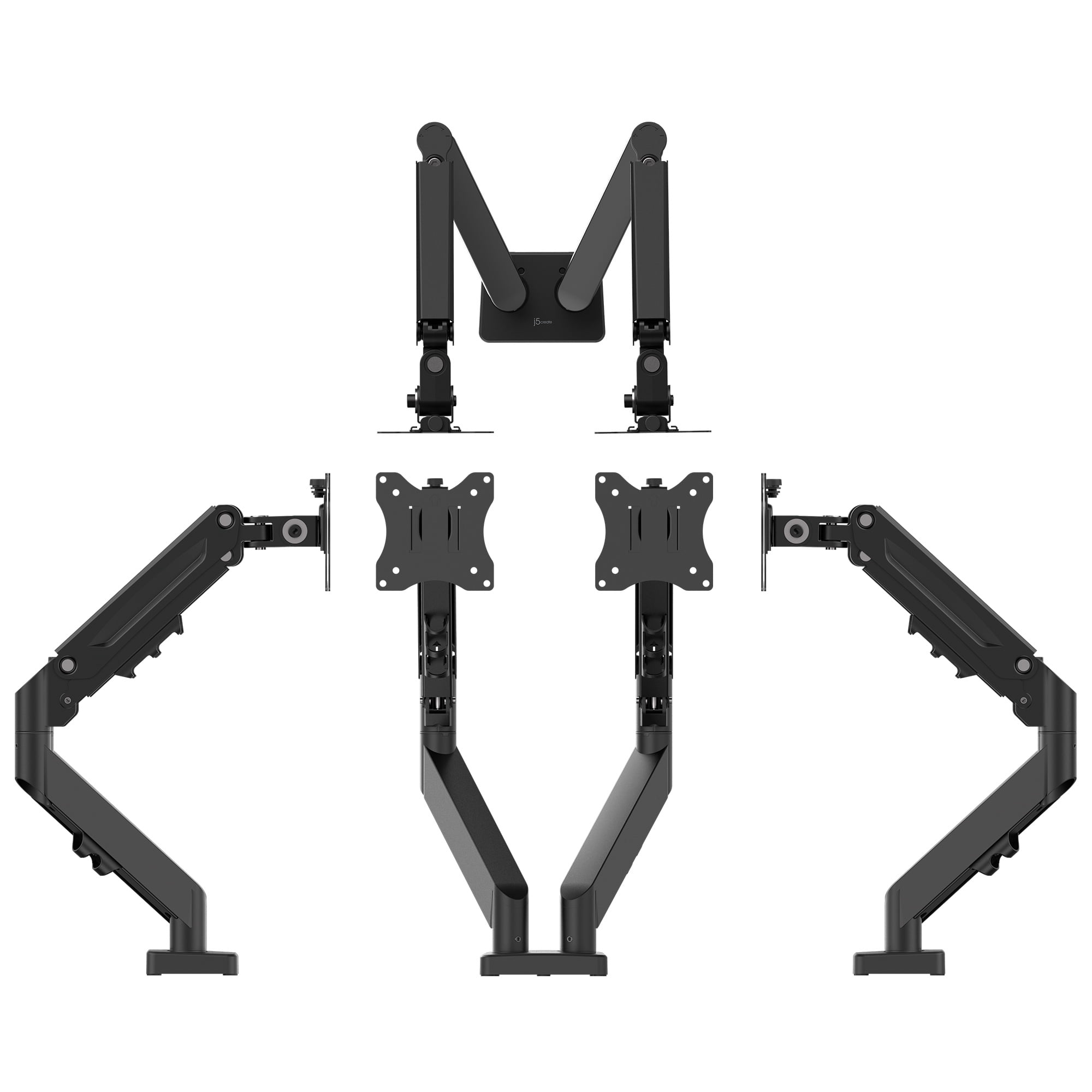 j5create, Ergonomic Dual Monitor Mount for Maximum 32" Screen, JTSA106