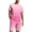 A-Pink, variant on Fashion Summer Outfits for Men 2 Piece Fancy Gradient Color Tracksuit Big and Tall Comfy Short Sleeve T-Shirts with Elastic Waist Shorts Purple XXXXL