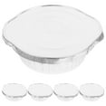 thumbnail image 3 of 5pcs Foil Pans With Lids 8x7 Inch Aluminum Pans With Covers Disposable Food Containers For Baking Cooking Heating Storing Prepping Food Silver, 3 of 8