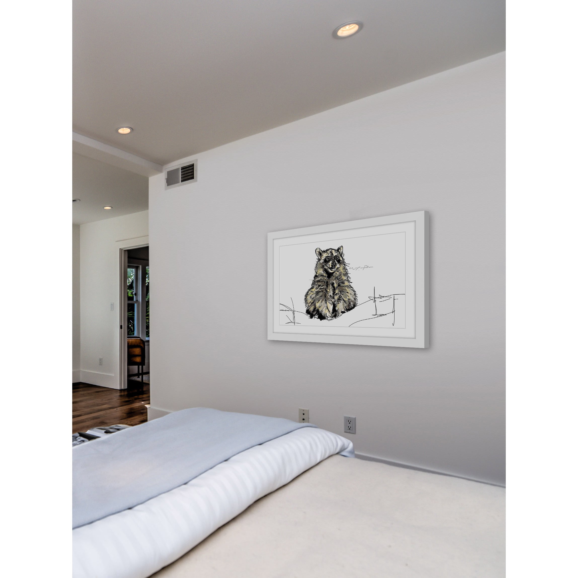 Marmont Hill "Raton" By Marie-Eve Pharand Framed Painting Art Print, 36.0" x 1.5"