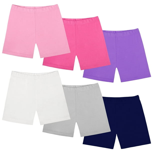 Ruisita 6 Pack Bike Shorts Girls Dance Shorts Girl Short Tights
