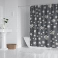thumbnail image 3 of Marijuana Leaf Shower Curtain - Minimalist Weed Bathroom Decor - Waterproof Quick-Dry Fabric with Rust-Resistant Grommets - 72x84 Inches Includes 12 Hooks, 3 of 5