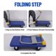 thumbnail image 3 of Qinaqin Collapsible Resistente-Resistente Platform Carro 1320 lbs Capacity 40x24in Thickened PP Deck 5in TPR Ruedas Hand Push Servicio Flatbed Dolly Para Oficina Warehouse Hogar, 3 of 7
