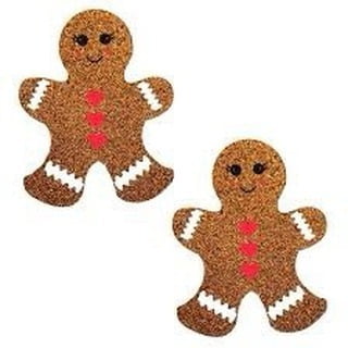 

Neva Nude Pasty Gingerbread Man Glitter