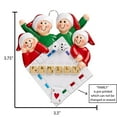 thumbnail image 6 of Personalized Family of 4 Christmas Ornament 2024 - Family Playing Board Games Ornament for Xmas Tree, 6 of 10