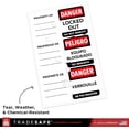 thumbnail image 4 of TRADESAFE Lockout Tagout Locks Labels, Padlock Labels in English, Spanish, French, LOTO Locks Safety Stickers, 60 pcs, 4 of 9