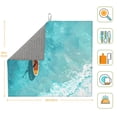 thumbnail image 3 of Honeii Tranquil Ocean Canoe Journey for Dish Drying Mat for Kitchen Counter, Non-slip Rubber Backed, Hide Stain Kitchen Super Absorbent Draining Mat, Dish Rack Pad, 3 of 8