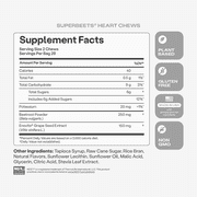 Humann SuperBeets Heart Chews Blood Pressure Support, Cherry Berry Flavor, 56 Count