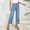 Light Blue, variant on Fnooota Women's Wide Leg Jeans, Casual Summer High Rise Relaxed Fit Denim Pants with Pockets Dark Blue Size S-2XL