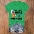 thumbnail image 2 of MEICHEN 4th of July Women's Independence Day I'm Just Here for The Flag Print Crew Neck T Shirt Summer 250th Anniversary Tops, 2 of 4