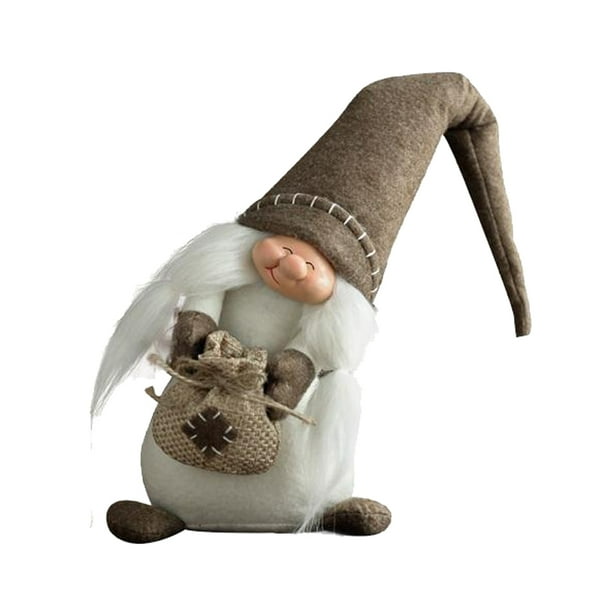 Bewildely Festival de muñecas sin rostro de Navidad Comedor Café Ventana Estante Chimenea Sofá Decoración Ornamento Regalos Niños Niños Kits de decoración para fiestas Mujeres Bewildely HA069089-01