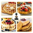 thumbnail image 6 of Luku Commercial Stainless Steel Waffle Maker, 1200W, Non-Stick Single Head, 6 of 7