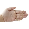 thumbnail image 6 of Real 10K Yellow Gold Solid Figaro Chain 5mm Necklace Lobster Clasp 28 Inch, 6 of 6